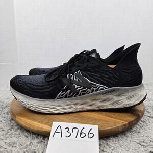 New Balance Mens 12.5D Fresh Foam 1080v10 Black Gray Road Running Shoe M1080K10